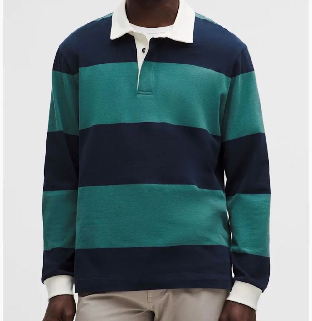 NWT Lululemon Long Sleeve Rugby Polo Shirt